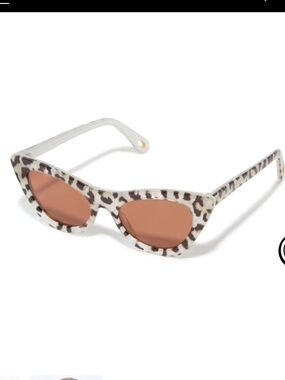EUC Lele Sadauighi LEOPARD DOWNTOWN CAT-EYE SUNGLASSES
